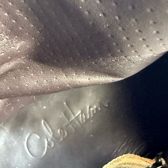 Cole Haan Biker Boots Leather Cap Toe Zip Nike Air Rugged mens size 11 - Picture 8 of 11